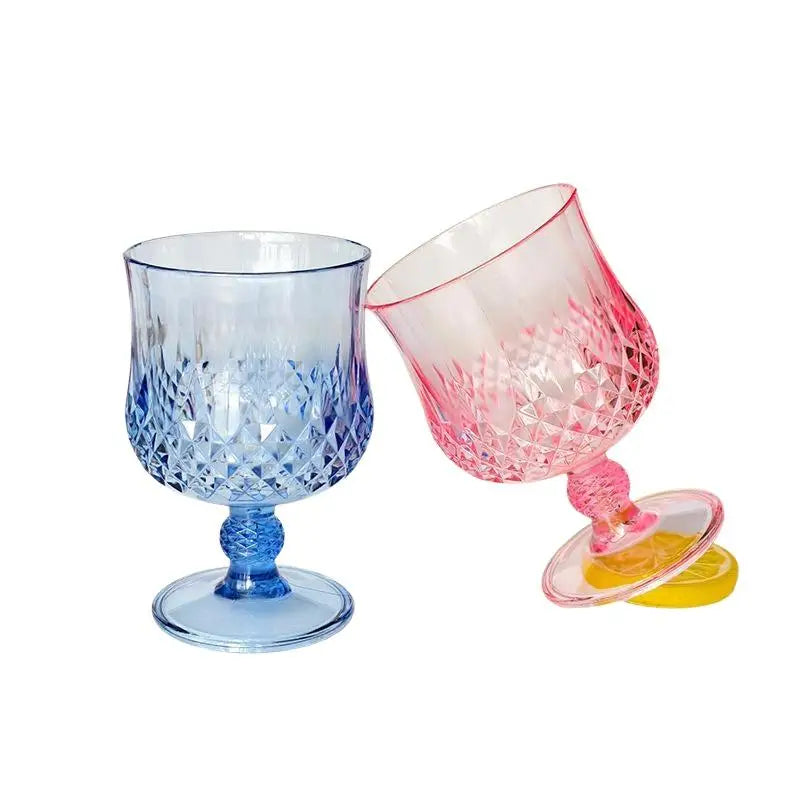 BPA-Free Shatterproof Plastic Stemmed Goblet | Reusable Wine Glass