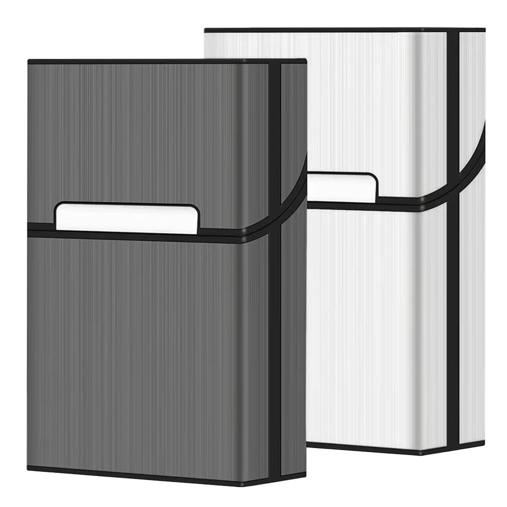 Slim Aluminum Cigarette Case | Holds 20, Magnetic Snap Closure Cigarette Case Nixie