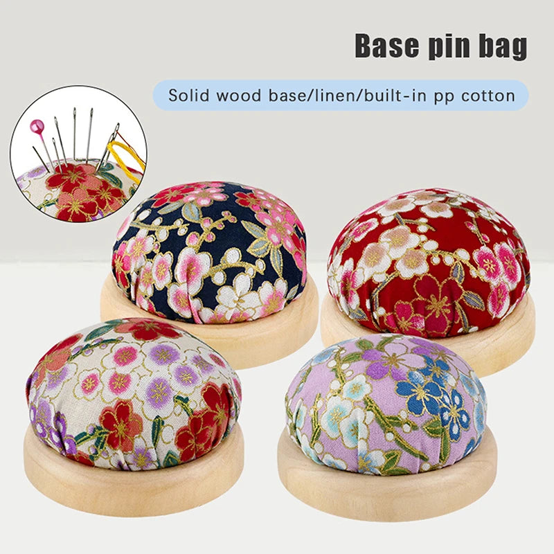 Half Round Embroidery Pincushion Wood Base – DIY Sewing Embroidery Pincushion Nixie