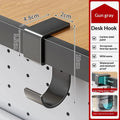 Carbon Steel No-Drill Desk Edge Hook for Bags & Headphones Desk Edge Hook Nixie Gray