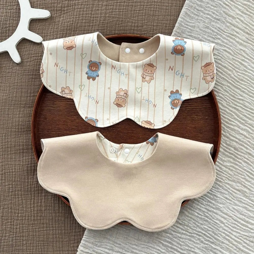 Nixie Reversible Baby Bib | Soft Cotton, Snap, Antibacterial Baby Drool Bib Nixie