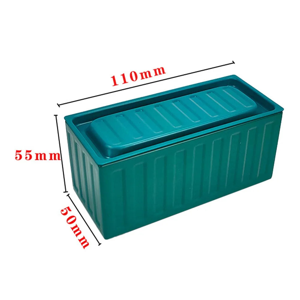 Retro Industrial Tinplate Mini Storage Box – Desktop Organizer