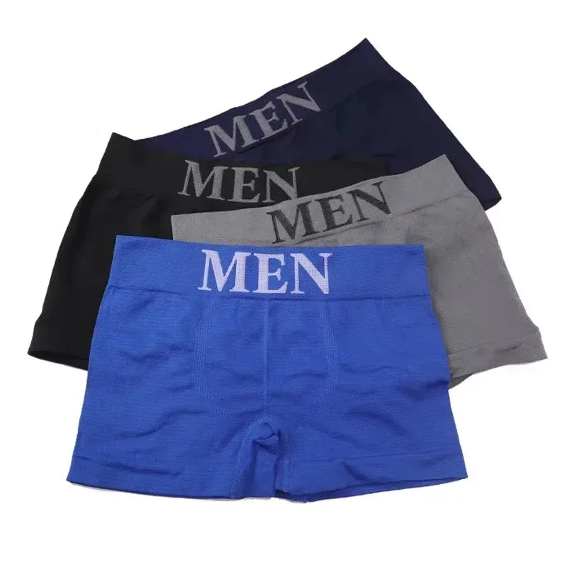 5-Pack Men's High Elastic Breathable Boxer Briefs | One Size