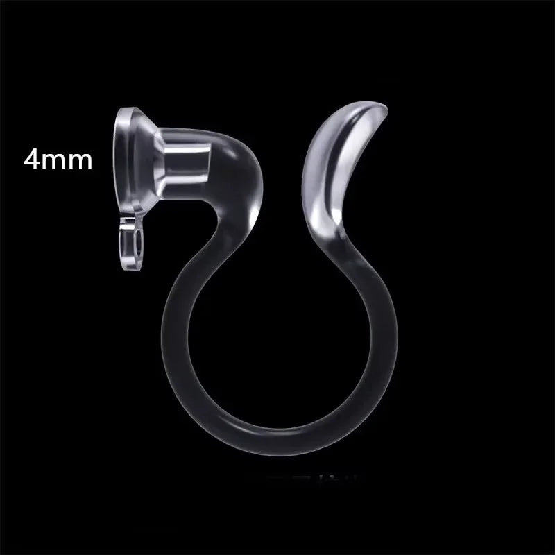 Clear U-Shaped Clip-On Earring Bases | 2 PCS DIY Jewelry Making Clip-On Earring Bases Nixie
