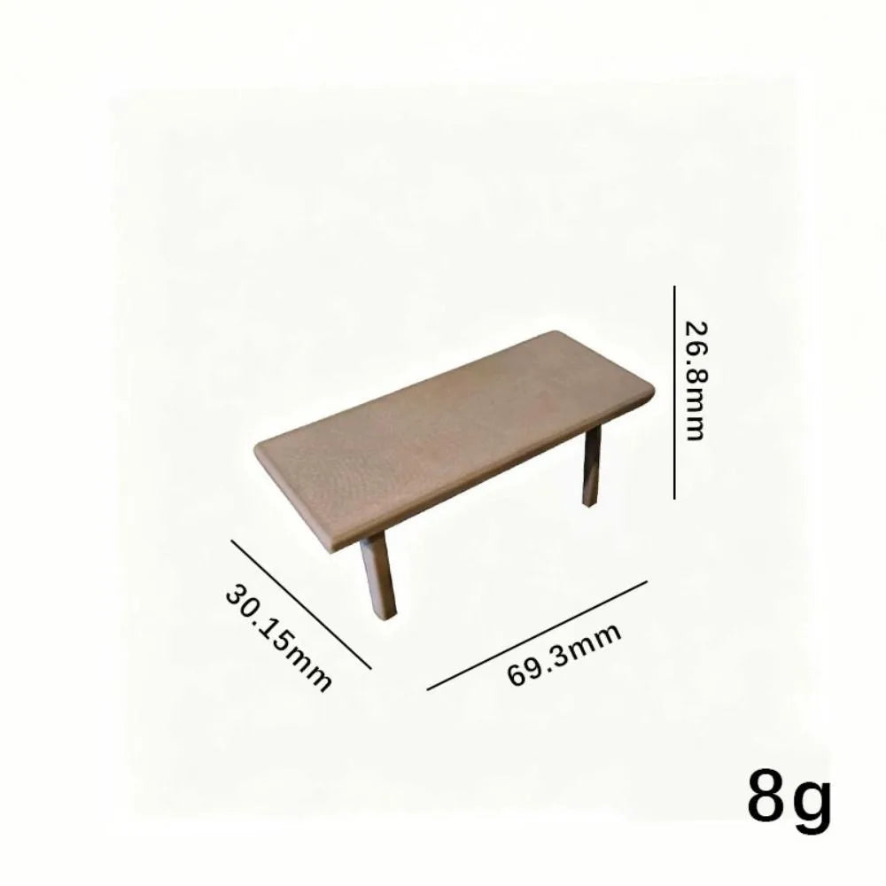 1:12 Dollhouse Miniature Furniture – Desk, Table & Chairs Set Dollhouse Miniature Furniture Nixie