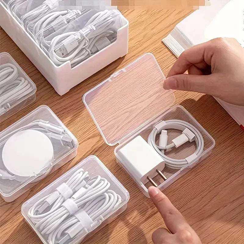 Data Cable & Charger Storage Box Organizer | Nixie