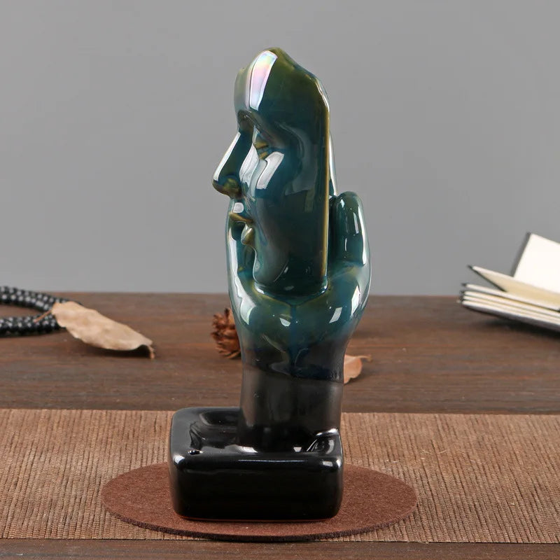 Ceramic Backflow Incense Burner – Sandalwood Stick Holder Incense Burner Nixie