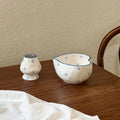 Heart Print Ceramic Matcha Bowl & Whisk Holder Set – 2Pcs Ceramic Matcha Set Nixie A2