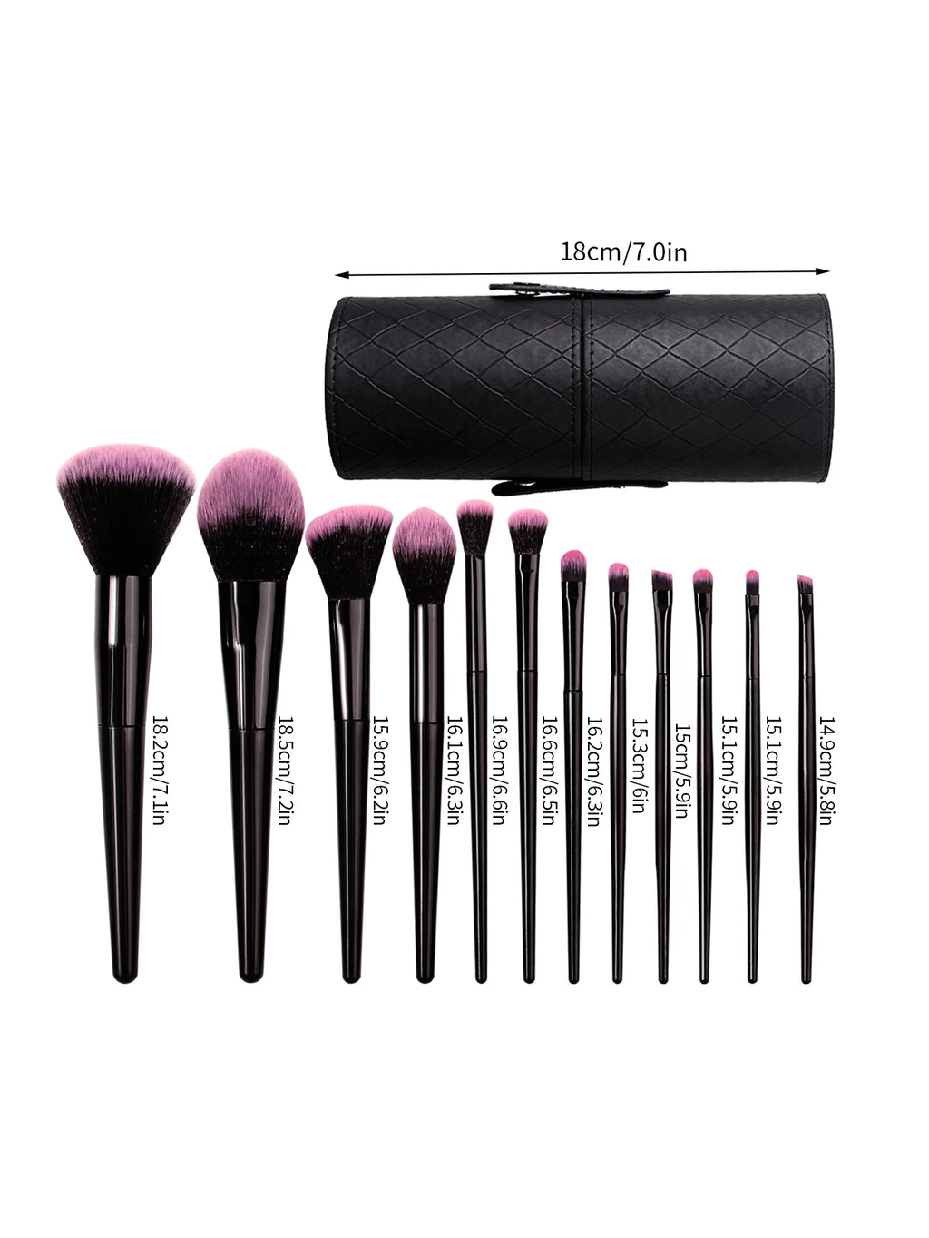 13-Piece Makeup Brush Set with Black Storage Bucket Makeup Brush Set Nixie