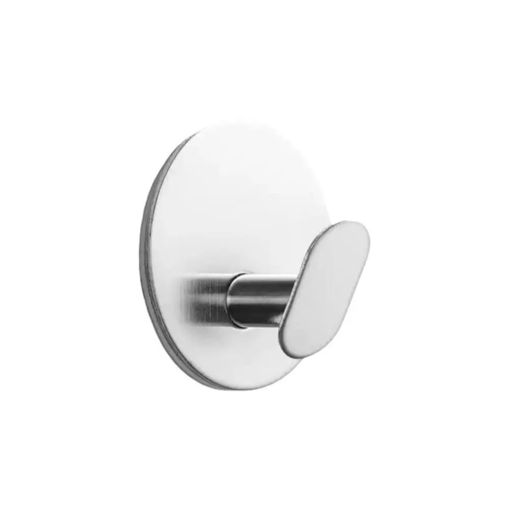 3-Pack Stainless Steel Adhesive Wall Hooks – Rust-Proof