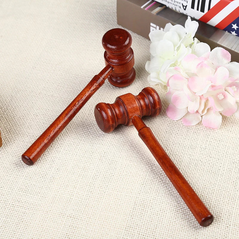 Mini Wooden Gavel Mallet – Judge Lawyer Desk Decoration Wooden Gavel Mallet Nixie