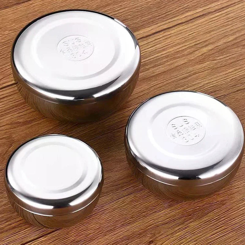Stainless Steel Rice Bowl with Lid – Korean Style Kids Bowl Rice Bowl with Lid Nixie