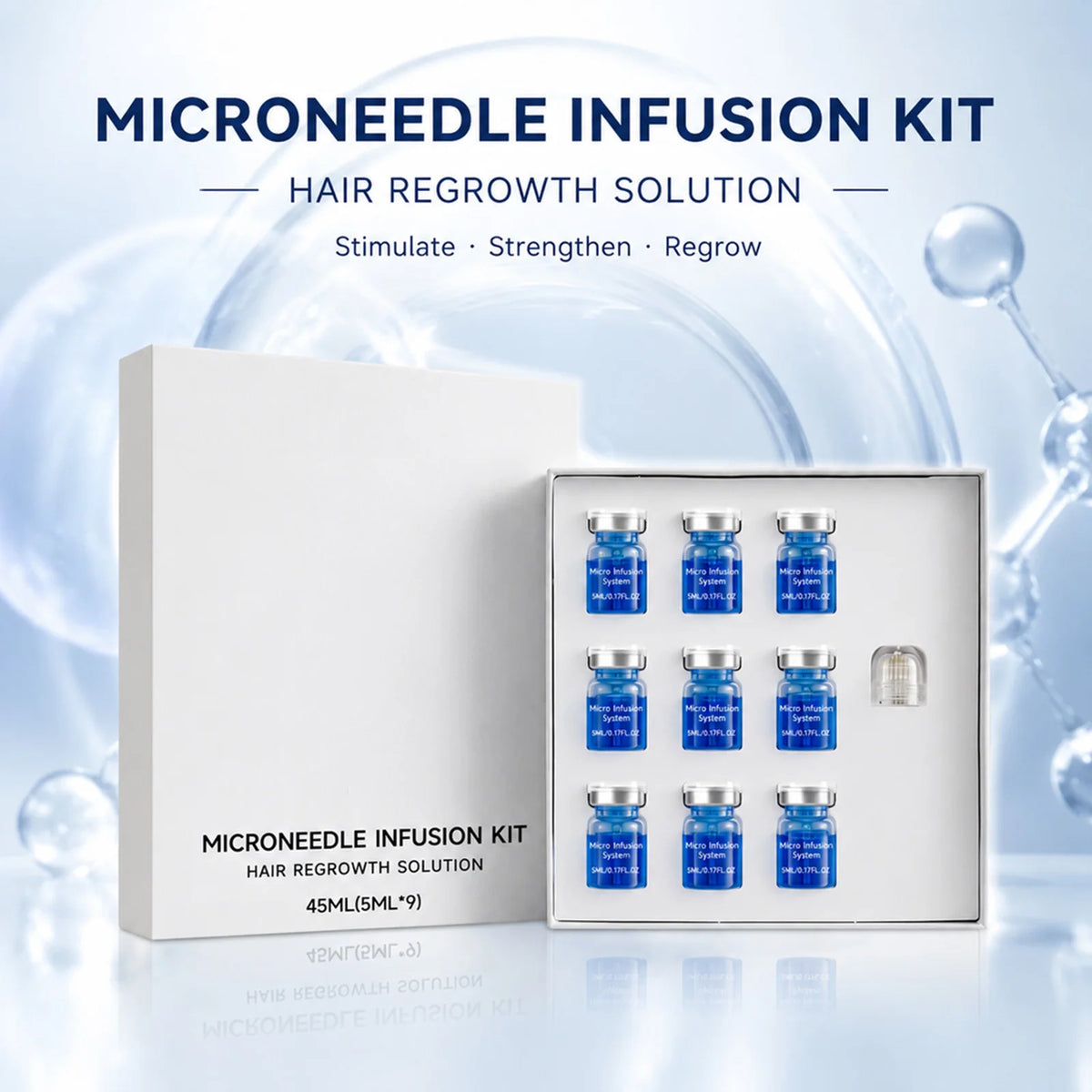 Microneedle Scalp Serum Kit – Nourishing Hair Care Set 45ml Scalp Serum Kit Nixie
