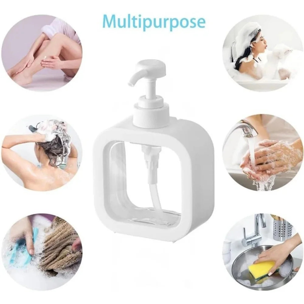 300/500mL Travel Press Pump Dispensing Bottle – Soap & Gel Press Pump Dispenser Nixie