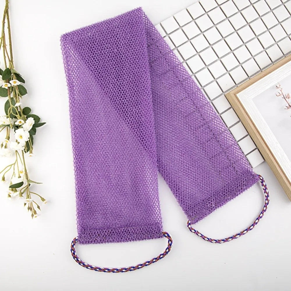 African Net Sponge Long Back Strap Exfoliating Shower Puff Exfoliating Bath Sponge Nixie