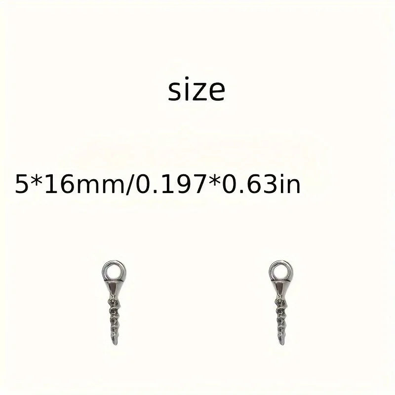 100 Mini Aluminum Eye Screws M2x3 – Wood, Wall & DIY Projects Eye Screws Nixie