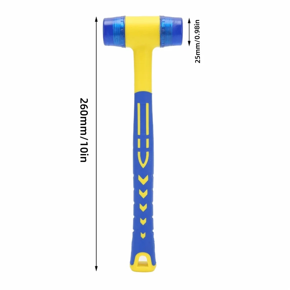 Rubber Mallet Double-Sided Anti-Slip Shockproof Hammer Tool