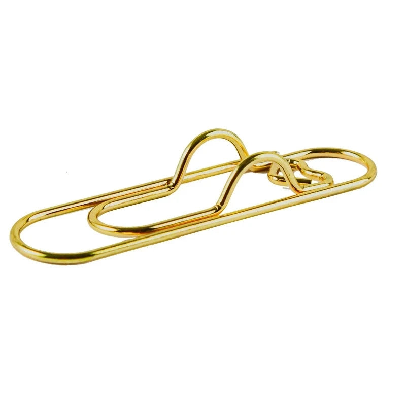 6pcs Heart-Shaped Pen Clip Holder Notebook Bookmark Paper Clips Notebook Pen Clips Nixie