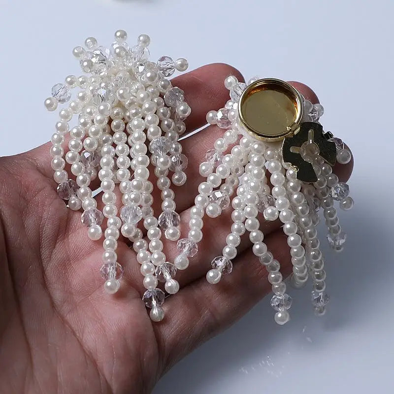 Pearl Button Covers Shirt Cufflinks – DIY Alloy Accessories