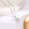 Gold Crown Pendant Necklace – Stainless Steel Clavicle Chain Pendant Necklace Nixie XL1783-102