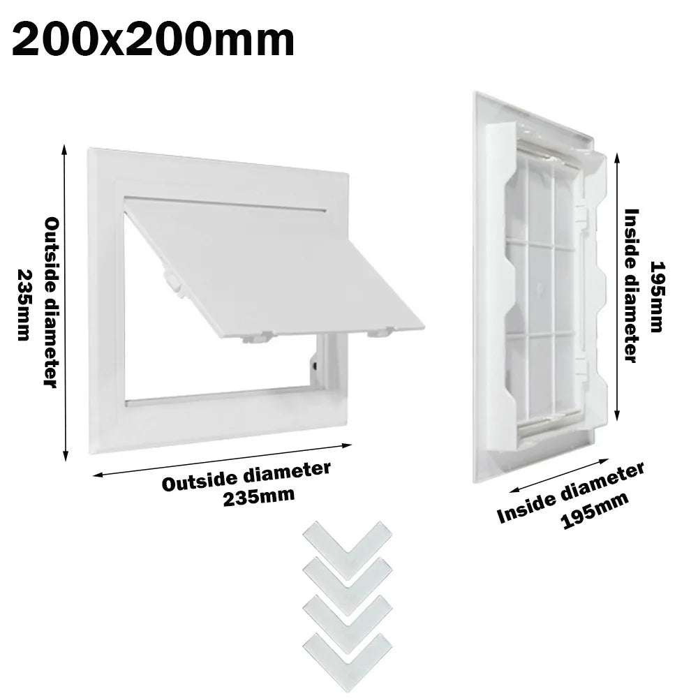 White ABS Access Panel Hatch Cover – Wall & Ceiling Inspection Door