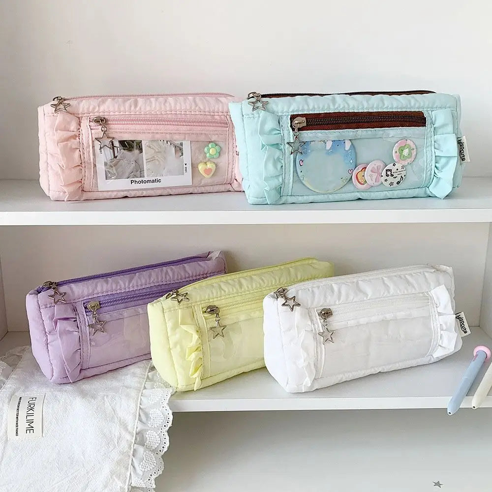 Large Transparent Pencil Case Multi-Functional Pen Bag Organizer Pencil Case Nixie