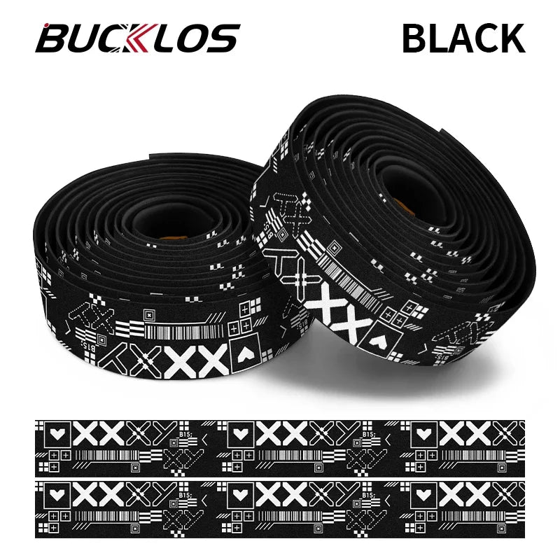 BUCKLOS Bar Tape Gravel Road Bike Handlebar Wrap Anti-Slip Bicycle Handlebar Tape Nixie XX-BLACK