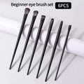 6-Piece Eye Makeup Brush Set – Eyeshadow, Liner & Brow Eye Makeup Brushes Nixie black