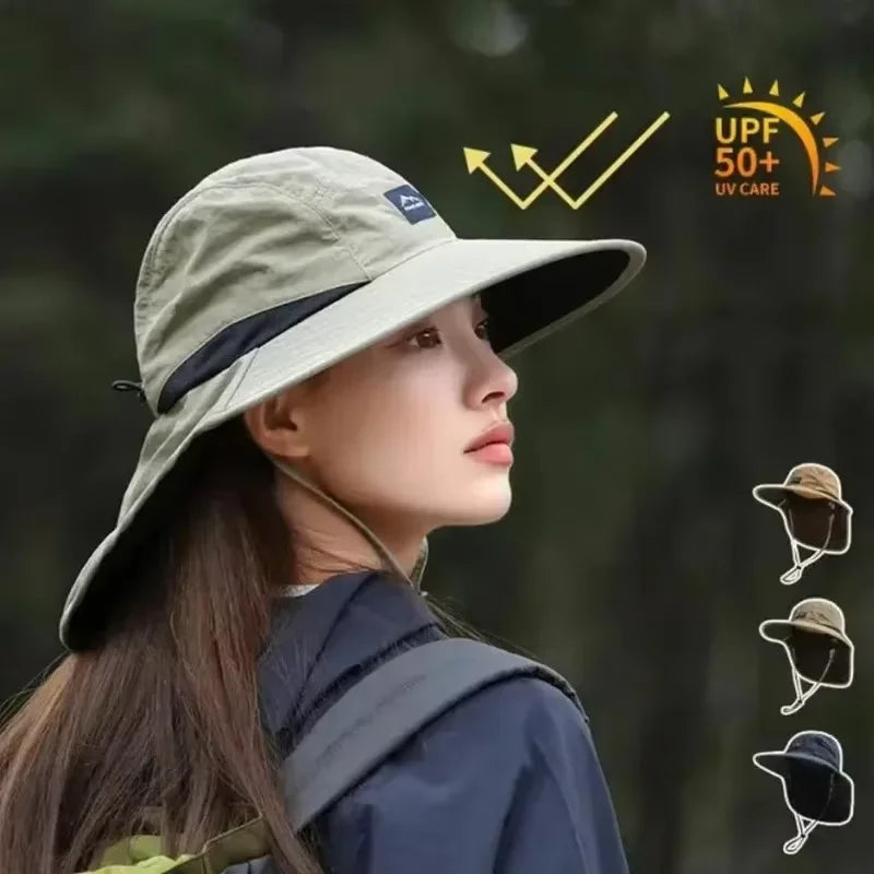 Unisex UV Protection Fisherman Hat – Neck Flap, Quick-Dry Cap Fisherman Sun Hat Nixie