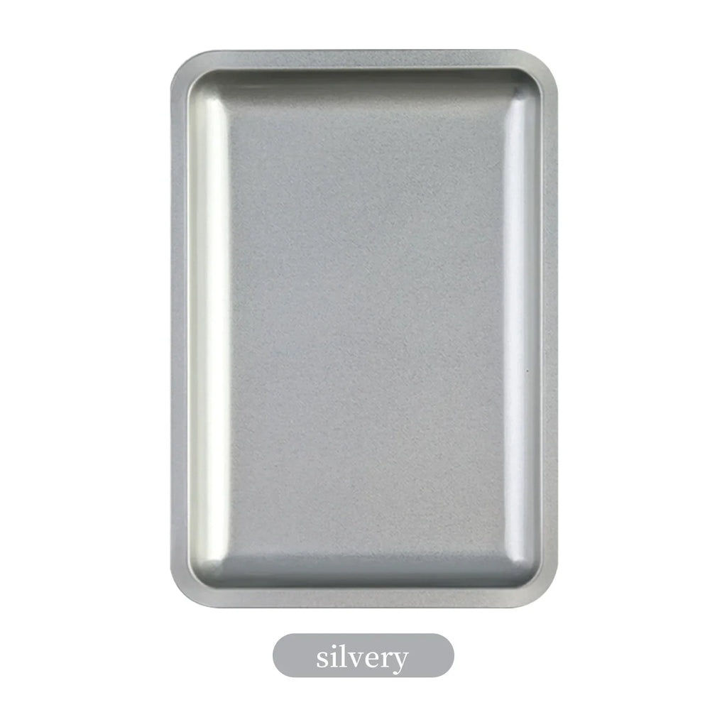 Stainless Steel Nail Art Storage Tray | Manicure Organizer Nail Art Organizer Tray Nixie Siliver