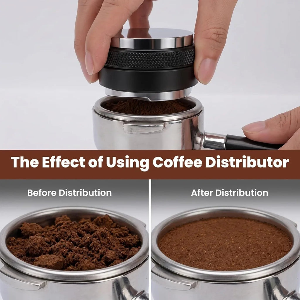 51/53/58mm Adjustable Espresso Tamper & Coffee Leveling Tool