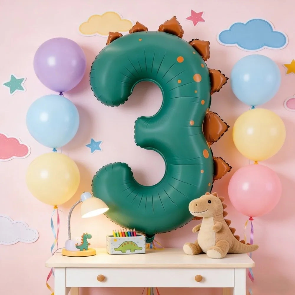 Matte Finish Number Foil Balloons – Birthday Party Decor Party Foil Balloons Nixie