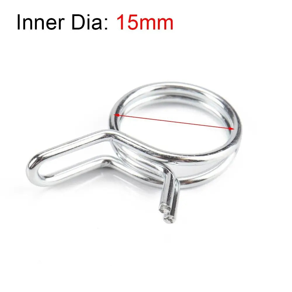 10Pcs Stainless Steel Spring Hose Clamps 5mm–30mm Assortment Kit Spring Hose Clamps Nixie 15mm