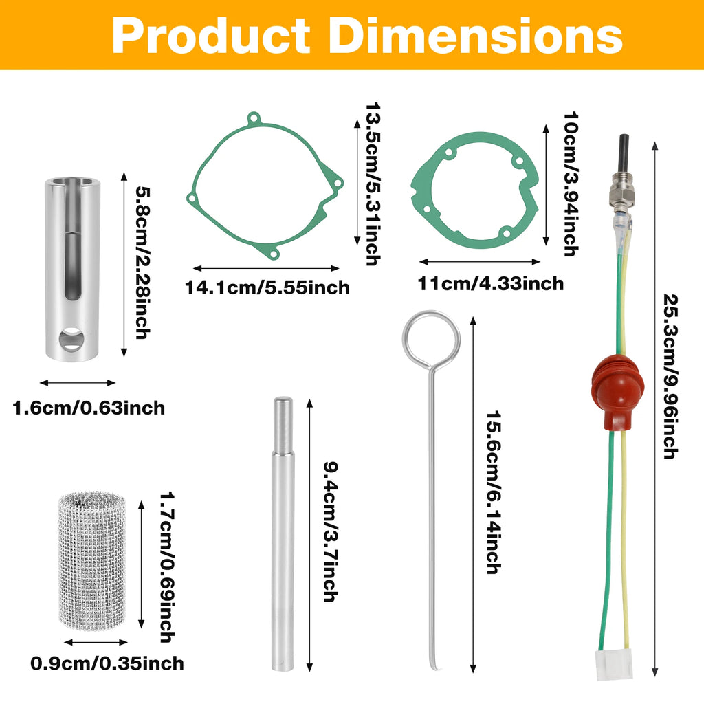 12V Glow Plug Repair Kit for 2KW 5KW Diesel Parking Heater Heater Repair Kit Nixie 12V 5KW Style 1