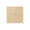 Crystal Glass LED Touch Wall Switch 1/2/3 Gang EU 100-240V