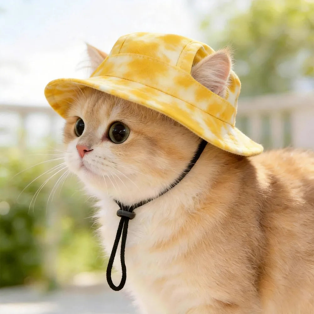 Adjustable Pet Baseball Cap – Breathable Dog Sun Hat with Ear Holes Pet Sun Hat Nixie