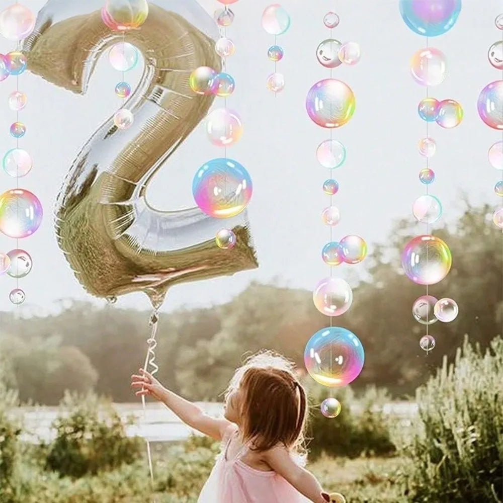 2m Bubble Hanging Banner Transparent PVC Ocean Party Decor