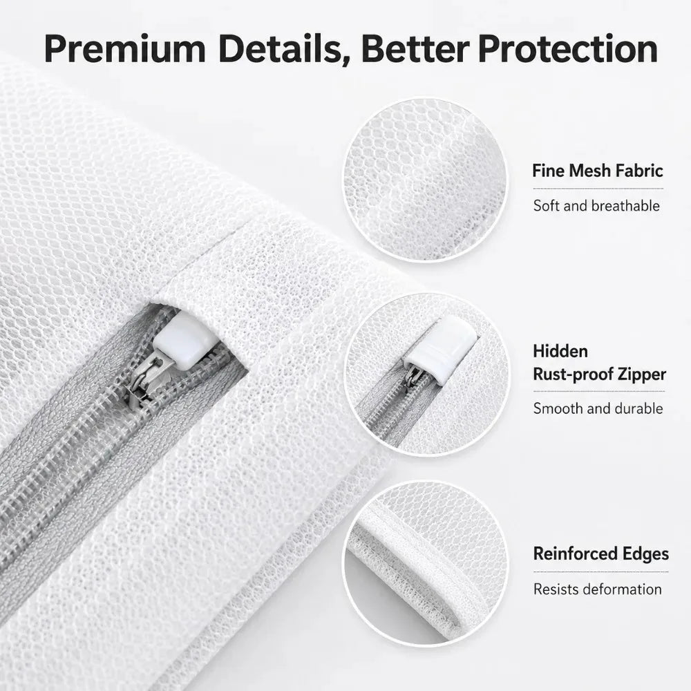Reusable Mesh Laundry Bags for Delicates, Lingerie & Socks