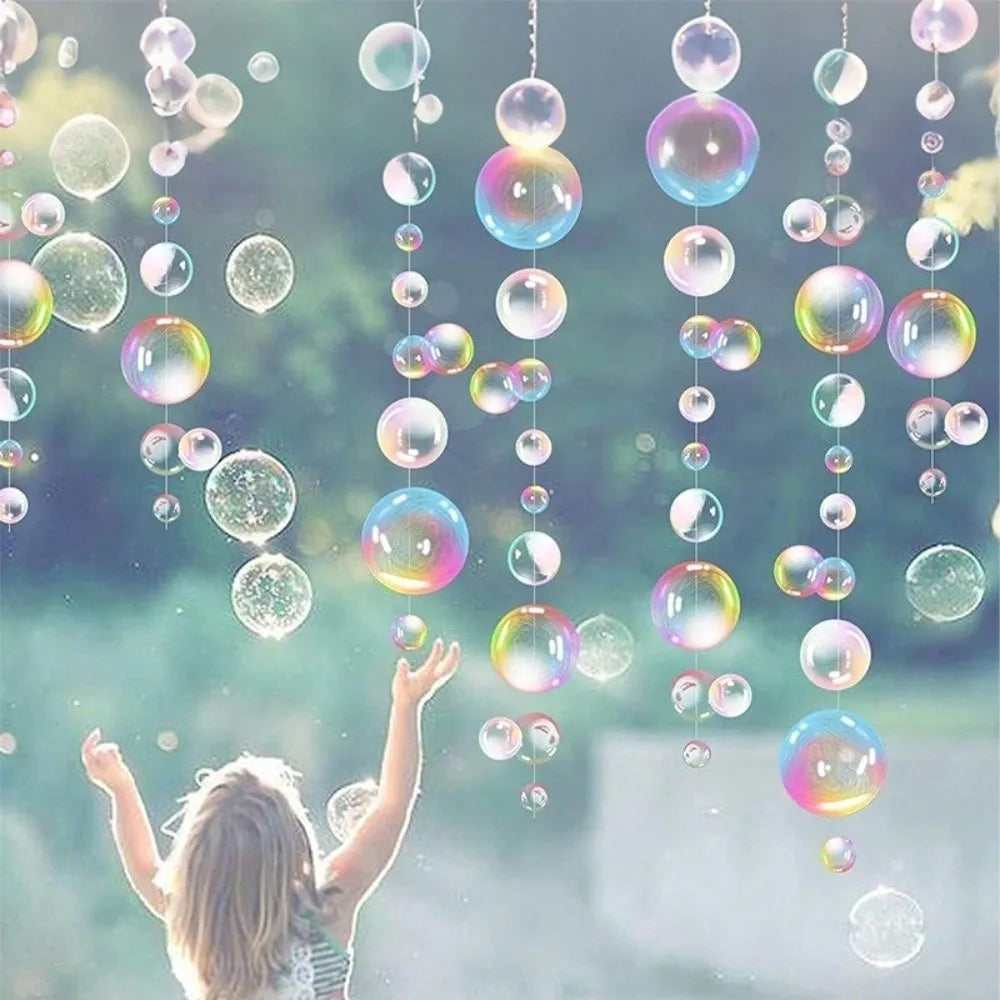 2m Bubble Hanging Banner Transparent PVC Ocean Party Decor