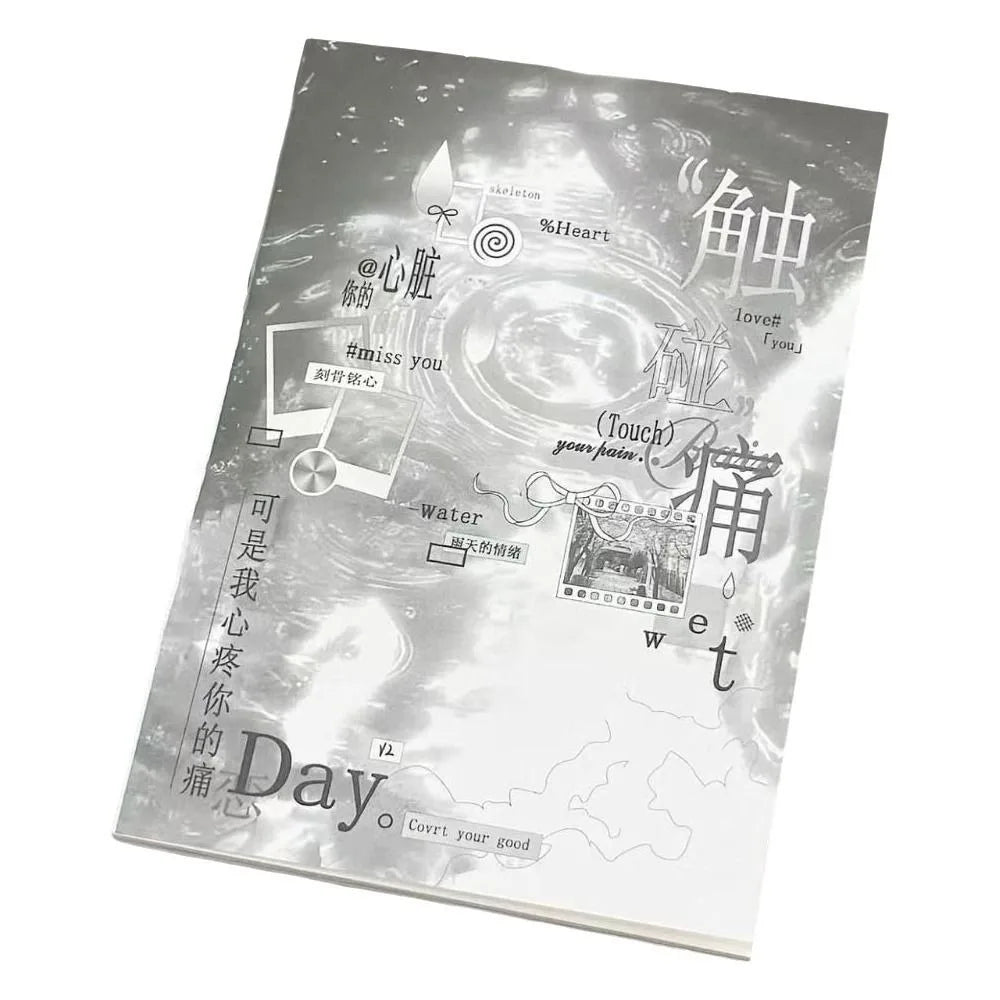 Japanese Style Sticker Book – Mixed Motifs Journal Stickers Decorative Sticker Book Nixie Grey