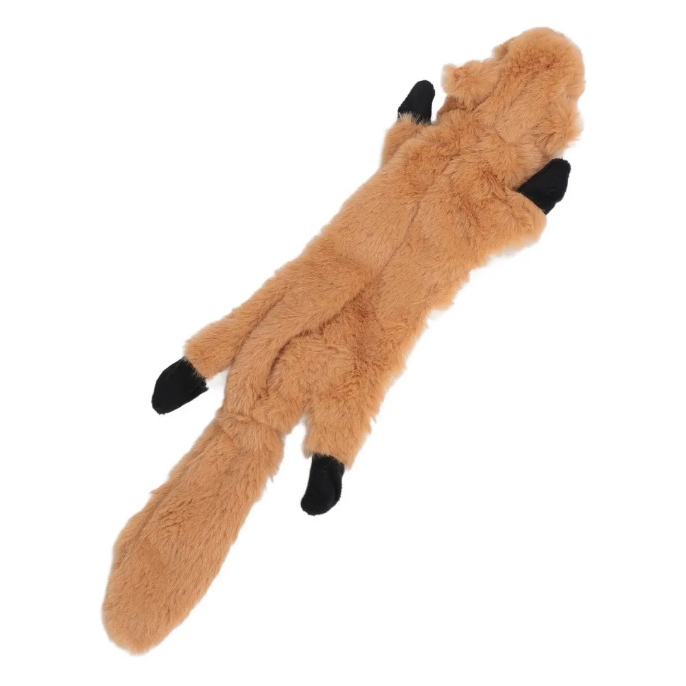 Squeaky Flat Plush Dog Chew Toy – Animal Shape, Dental Clean Dog Chew Toy Nixie