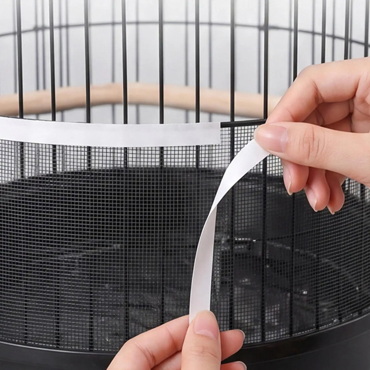 Bird Cage Netting Self-Adhesive Mesh Splash Guard Cover Bird Cage Cover Nixie