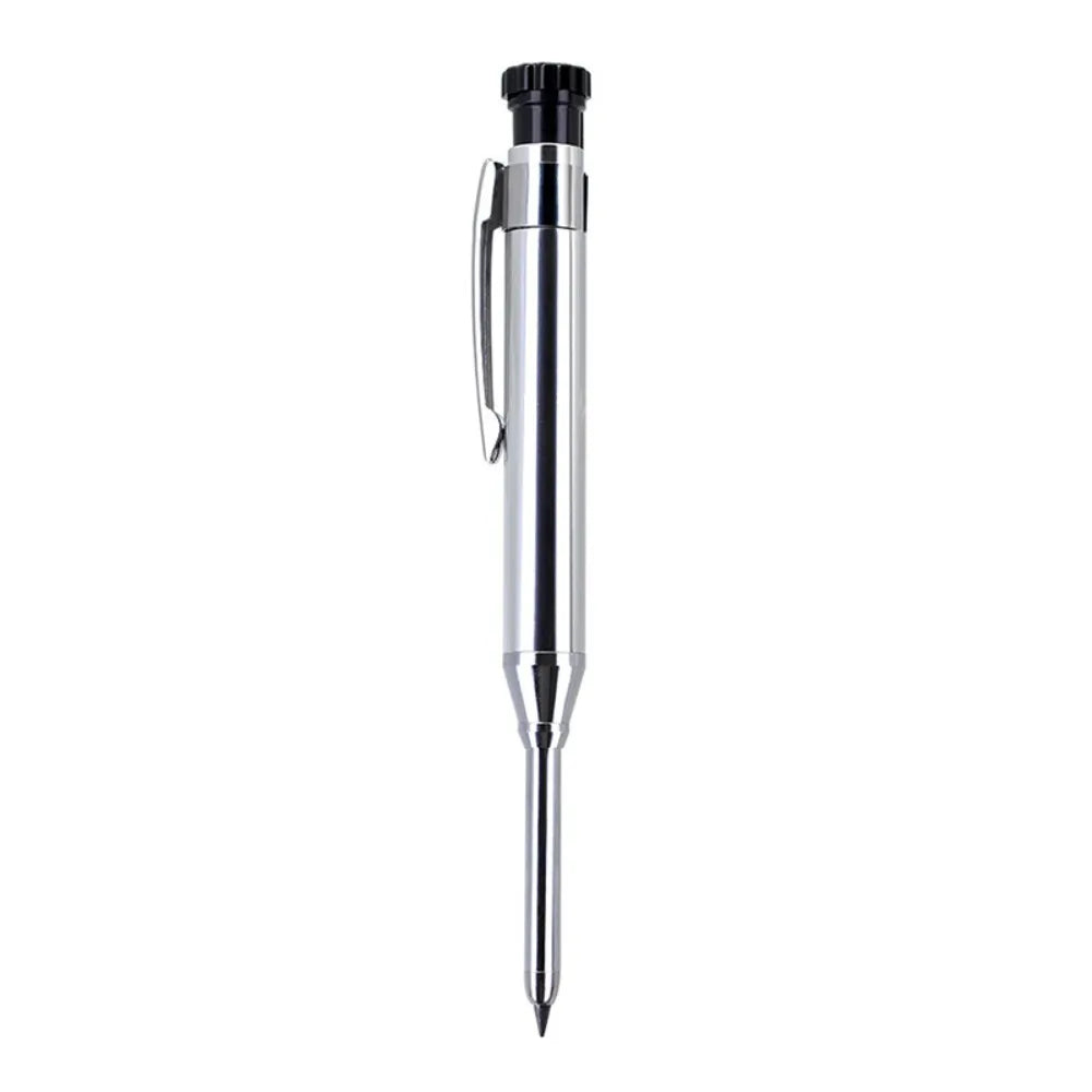 Deep Hole Marking Pencil with Built-In Sharpener | Carpenter Carpenter Marking Pencil Nixie Silver Pencil