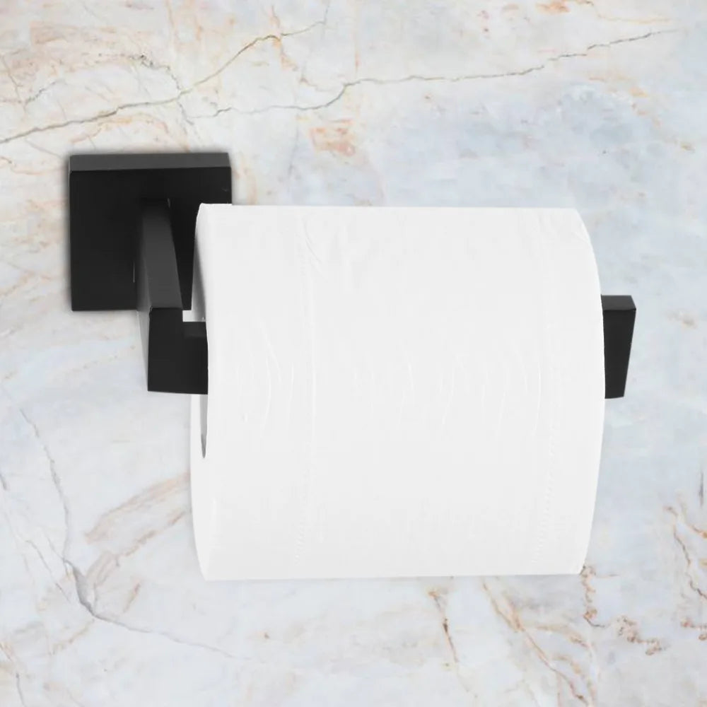 Black Stainless Steel Wall-Mounted Toilet Paper Holder Rack Toilet Paper Holder Nixie