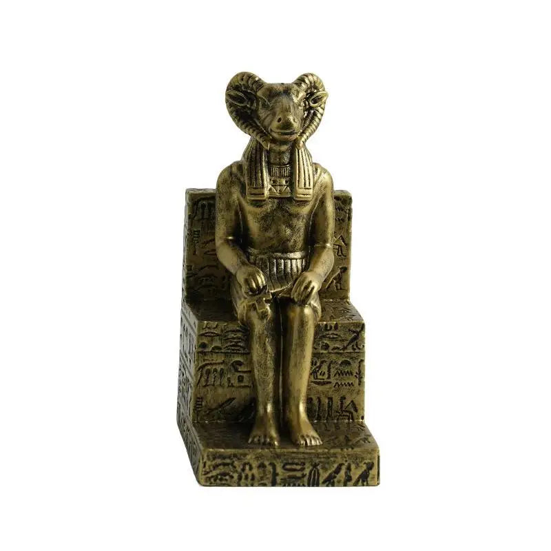 Egyptian Anubis & Khnum Resin Statue Figurine | Home Décor Decorative Resin Figurine Nixie