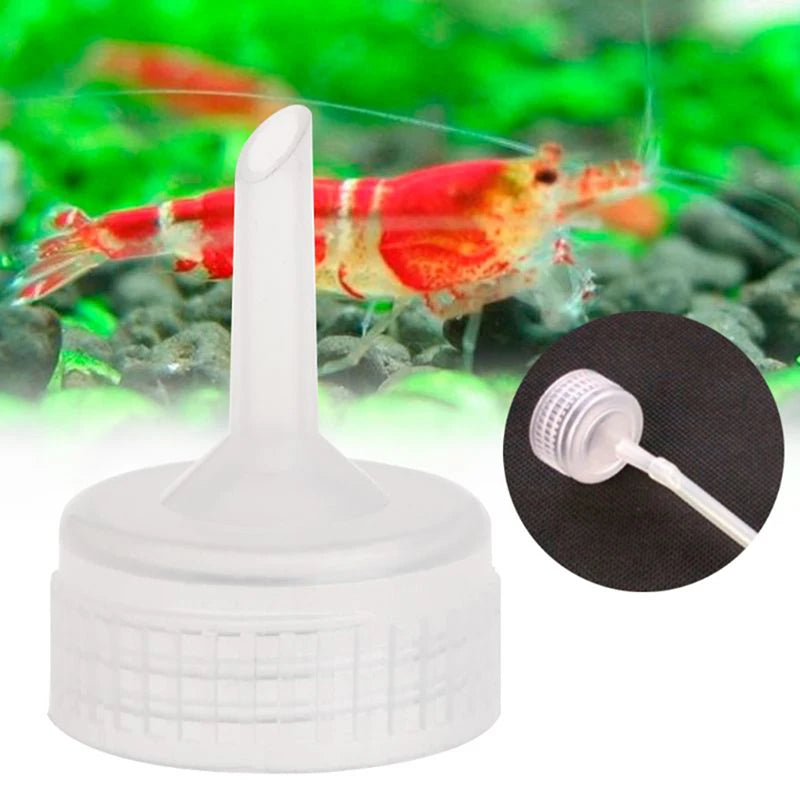 10Pcs Artemia Brine Shrimp Hatchery Bottle Cap Adapters DIY Aquarium Hatchery Caps Nixie