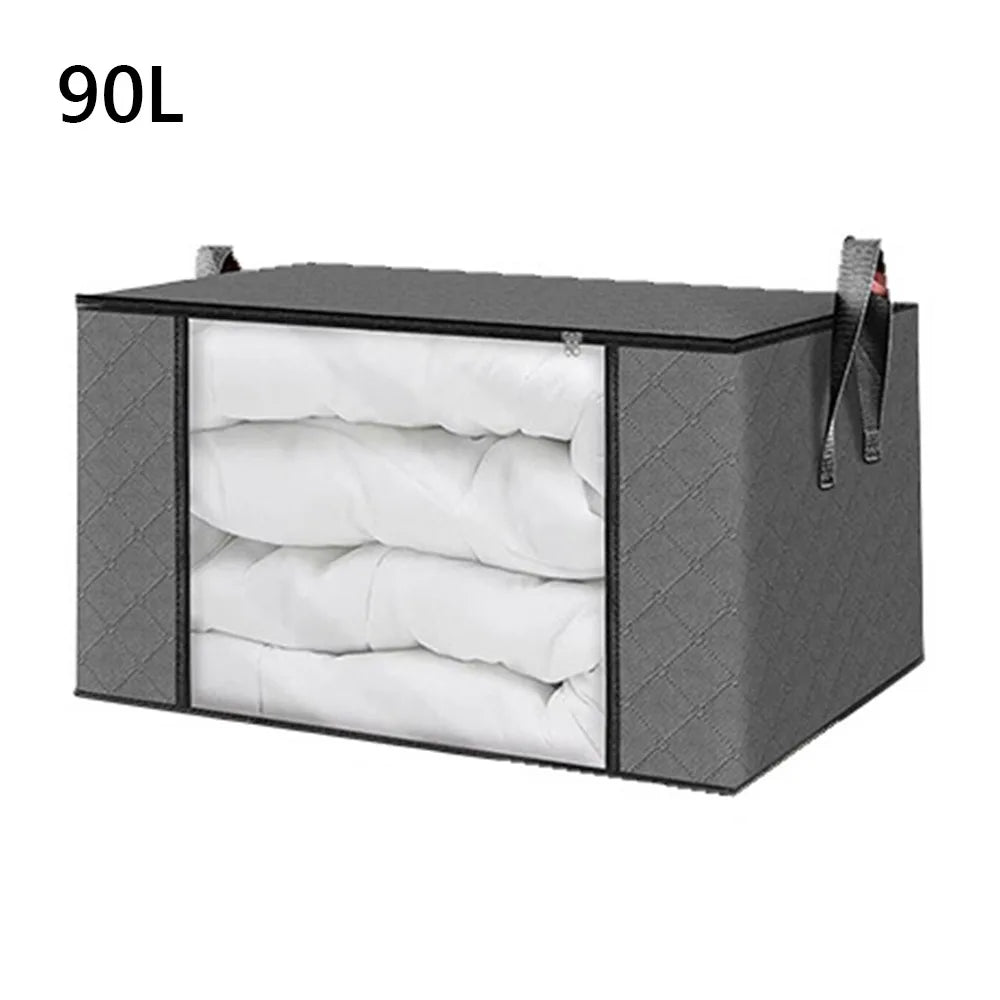 Foldable Storage Box with Lid & Window | 35L 60L 90L