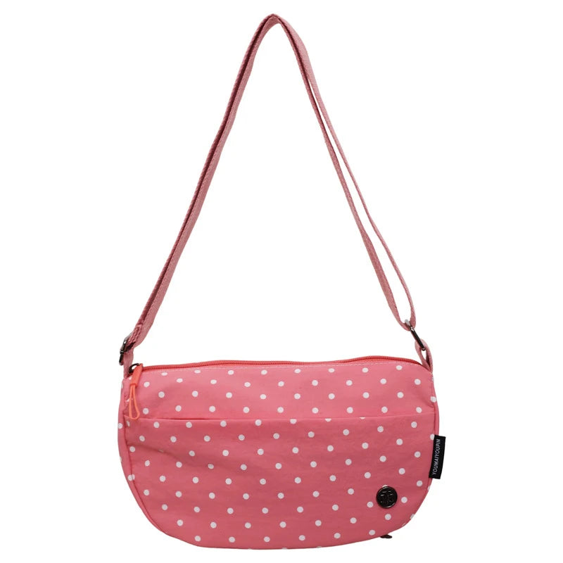 Korean Polka Dot Crossbody Bag – Large Capacity Women's Tote Crossbody Shoulder Bag Nixie