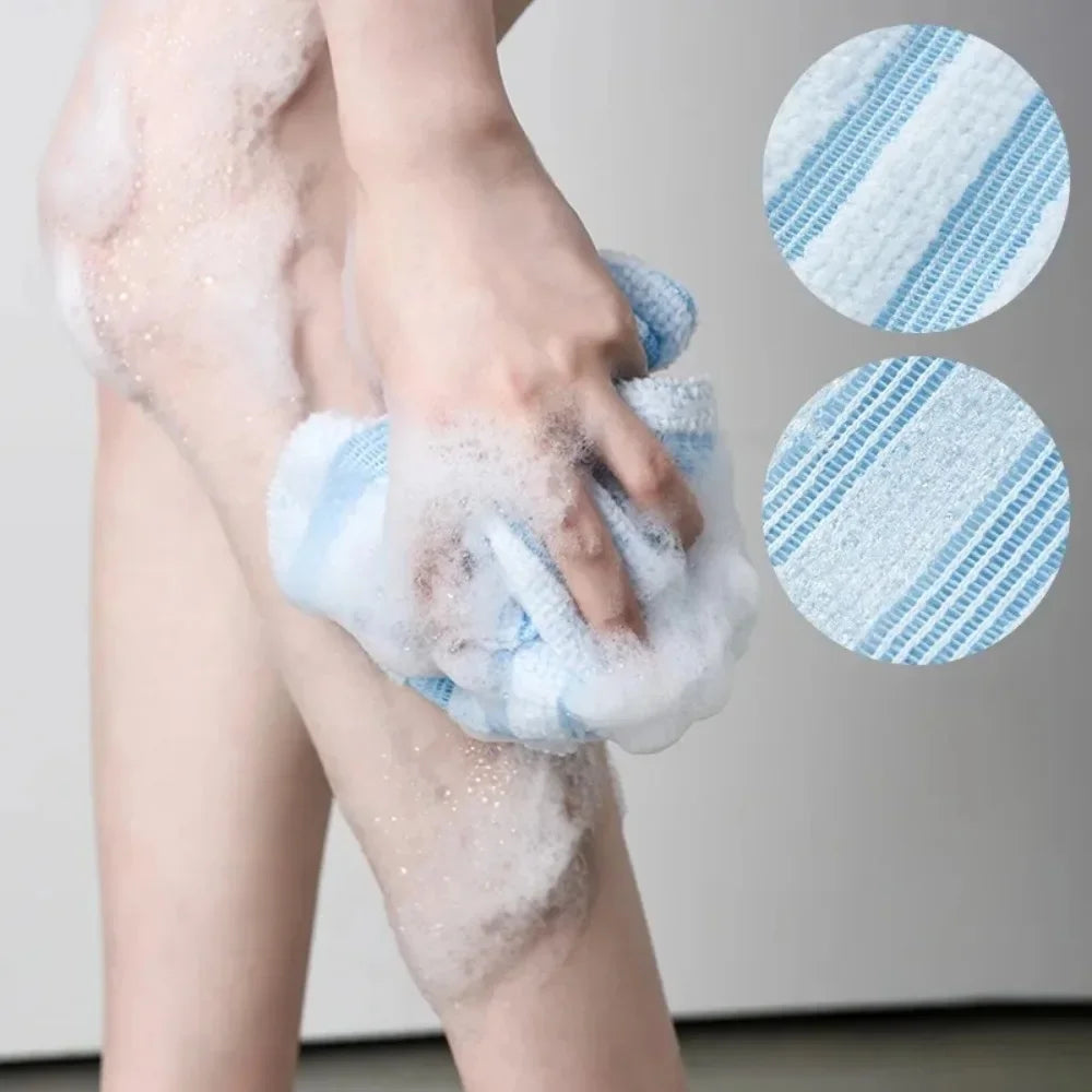 Japanese Nylon Exfoliating Back Scrub Towel | Bath Washcloth Exfoliating Bath Towel Nixie