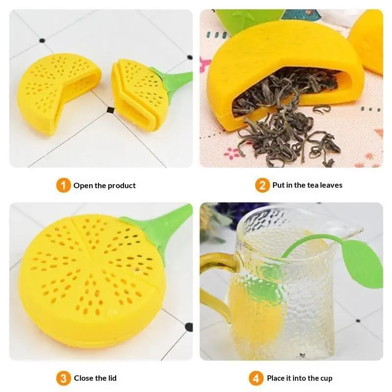 Silicone Strawberry Tea Infuser – Loose Leaf Strainer & Filter